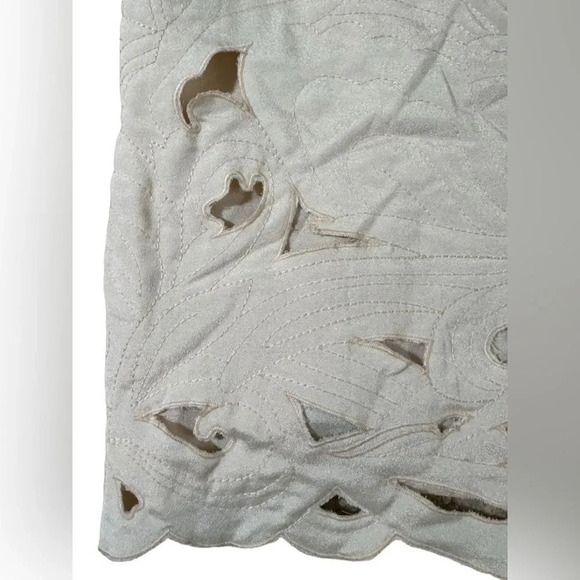 Anthropologie Saturday Sunday Millie Quilted Cut Out Crewneck Top Sz Small - Picture 5 of 9